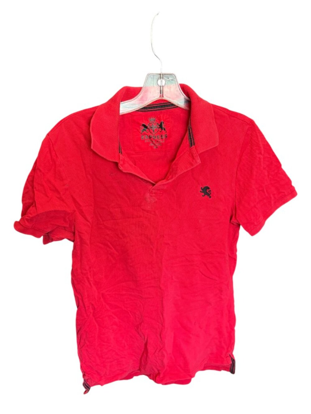 Express Fitted Boy's Short Sleeve Polo Shirt Size Small